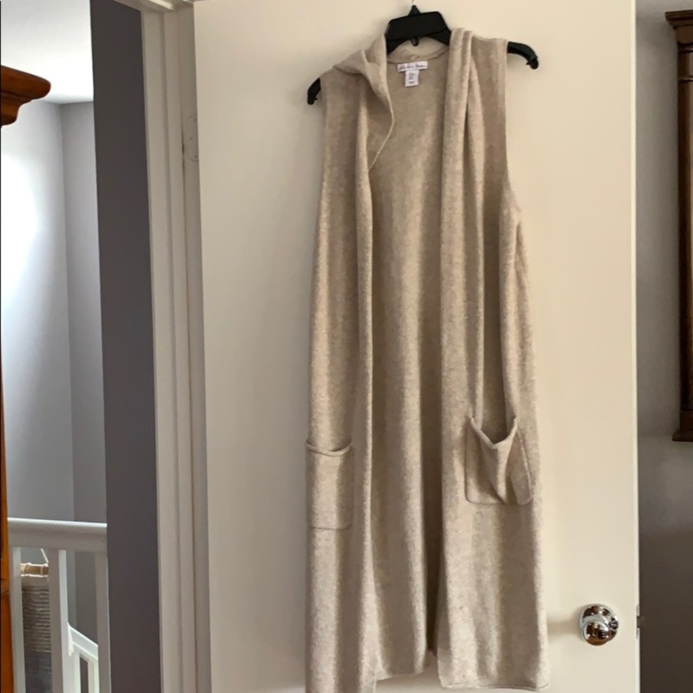 Vest cream/tan duster